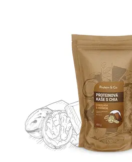 Zdravé potraviny Protein&Co Proteínová kaša s chia 480 g Zvoľ príchuť: Arašidy s brusnicami