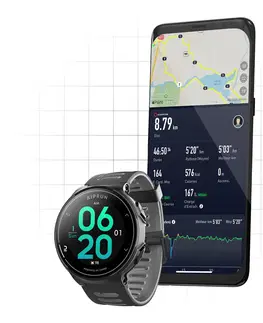 bežky Inteligentné hodinky GPS 500 čierne