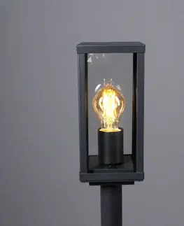 Osvetlenie príjazdovej cesty Eco-Light Chodníkové svietidlo Karo so snímačom súmraku