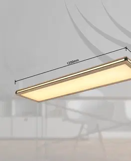 Stropné svietidlá Globo Stropné LED svetlo Karla obdĺžnikové dĺžka 120 cm