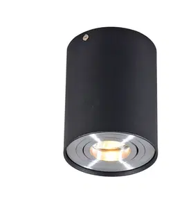 Bodove svetla Inteligentné povrchové bodové svietidlo čierne s oceľou vrátane WiFi GU10 - Rondoo up