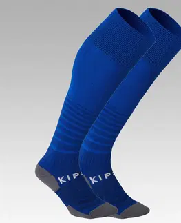 ponožky Detské vrúbkované futbalové podkolienky Viralto Club modré