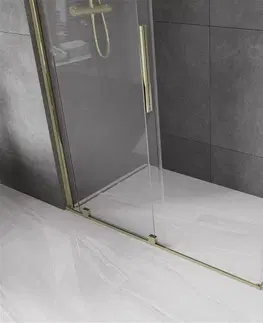 Sprchovacie kúty MEXEN/S - Velár sprchovací kút 150 x 80, transparent, zlatá 871-150-080-01-50