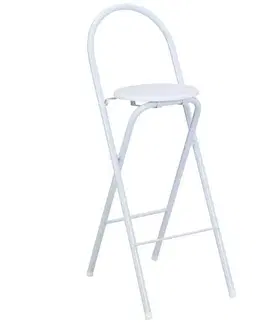 Stoličky do jedálne Vysoká skladacia stolička Liane 2, Biela
