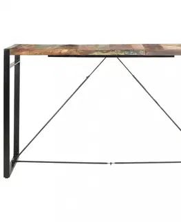 Barové stoličky Barový stôl hnedá / čierna Dekorhome 60x60x110 cm