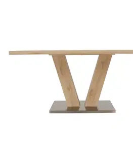 Jedálenské stoly Jedálenský stôl,svetlý dub, 160x90 cm, HESTON