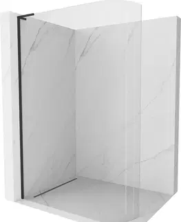 Sprchové dvere MEXEN/S - KiotoL Sprchová zástena WALK-IN Walk-in 80 x 200 cm, transparent, czarna 800-080-103-70-06