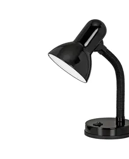 Lampy Eglo EGLO 9228 - Stolná lampa BASIC 1xE27/40W čierna 