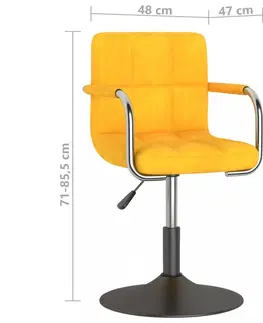Kancelárske stoličky Otočná stolička kov / zamat Dekorhome Ružová