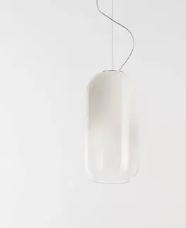 Závesné svietidlá Artemide Artemide Gople závesná lampa sklo biela/striebro