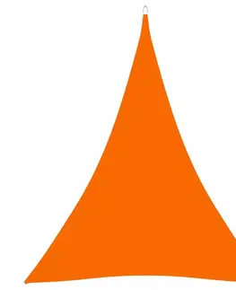 Stínící textilie Tieniaca plachta trojuholníková 4 x 5 x 5 m oxfordská látka Dekorhome Oranžová
