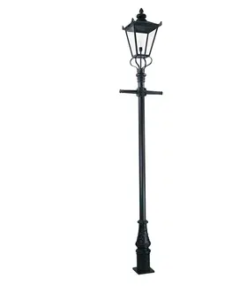 Verejné osvetlenie Elstead Svietnik Wilmslow čierna 1-plameňový výška 330 cm