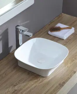 Kúpeľňa HOPA - Umývadlo Spigolo PIANO 40 × 40 × 10,5 cm - na dosku OLKLT2245