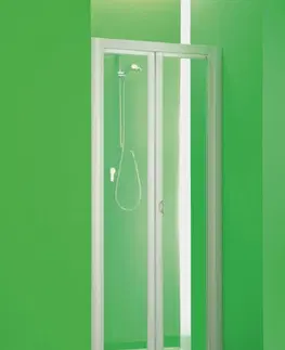 Sprchové dvere HOPA - Sprchová zástena DOMINO - Farba rámu zásteny - Plast biely, Rozmer A - 90, Smer zatváranie - Univerzálny Ľavé / Pravé, Výplň - Polystyrol 2,2 mm (acrilico), Výška - 185 BSDOM93P