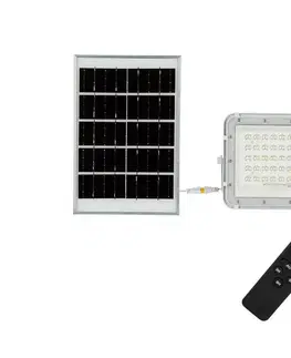 LED osvetlenie  LED Vonkajší solárny reflektor LED/10W/3,2V IP65 4000K biela + DO 