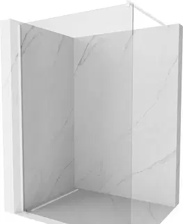 Sprchové dvere MEXEN/S - Kyoto Sprchová zástena WALK-IN 105 x 200, transparent 8 mm, biela 800-105-101-20-00