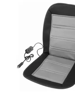 Svietidlá  Vyhrievaný poťah na sedadlo s termostatom 12V čierna/šedá 