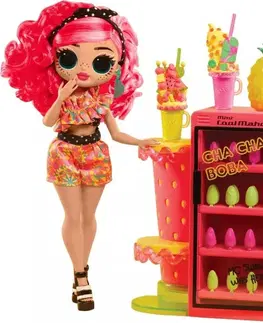 Hračky bábiky MGA - L.O.L. Surprise! OMG Nechtové štúdio s bábikou - Pinky