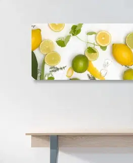 Obrazy jedlá a nápoje Obraz zmes citrusových plodov