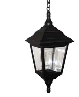 Vonkajšie závesné svietidlá Elstead Tradične tvarovaná vonkajšia závesná lampa Kerry