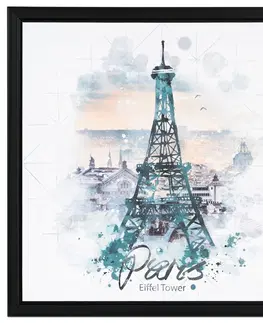 Obrazy Plátený obraz v rámčeku Paris, 40 x 40 x 2,5 cm
