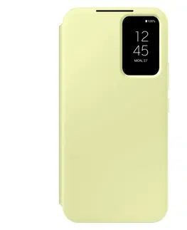 Puzdrá na mobilné telefóny Knižkové puzdro Smart View Wallet pre Samsung Galaxy A34 5G, limetková EF-ZA346CGEGWW