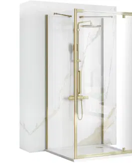 Sprchové dvere REA/S - Rohový sprchovací kút RAPID SWING Dvere: 90 x Sprchová zástena: 90 KPL-09411