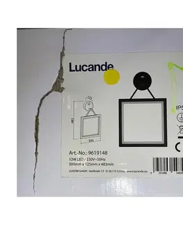 Svietidlá Lucande Lucande - LED Vonkajšie nástenné svietidlo so senzorom MIRCO LED/13W/230V IP54 