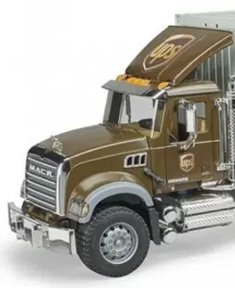 Hračky - dopravné stroje a traktory BRUDER - 02828  Nákladné auto Mack Granite UPS Logistik
