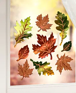 Drobné dekorácie a doplnky Obrázky na okno "Jesenné listy"