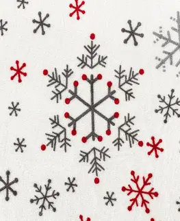 Plachty 4Home prestieradlo mikroflanel Snowflakes, 90 x 200 cm