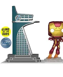 Zberateľské figúrky POP! The Infinity Saga: Avengers Tower & Iron Man Special Edition (Glows in the Dark) POP-0035