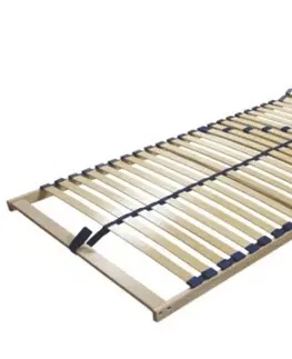 Rošty do postelí KONDELA Twinflex New polohovateľný lamelový rošt 80x200 cm brezové drevo / plast