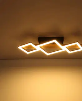 Stropné svietidlá Globo Stropné LED svetlo Dustin, 3-plameňové