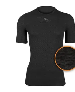Pánske tričká Unisex termo tričko Brubeck s krátkým rukávem Graphite - S