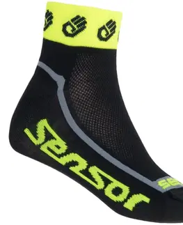 Pánske ponožky Ponožky SENSOR Race Lite Ručičky reflex žlté - veľ. 6-8