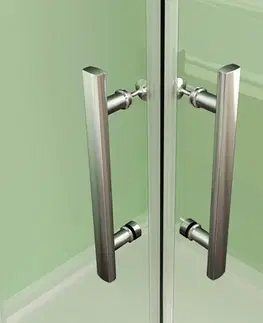 Sprchovacie kúty H K - Štvorcový sprchovací kút MELODY R808, 80x80 cm sa zalamovacím dverami vrátane sprchovej vaničky z liateho mramoru SE-MELODYR808 / SE-ROCKY-80 SQ