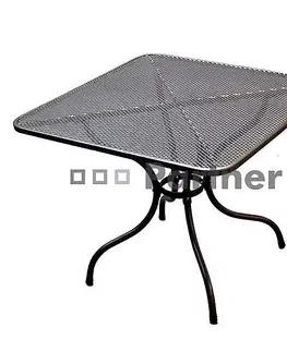 Záhradné zostavy DEOKORK Záhradná kovová zostava MILANO II. 1+4 Stôl 105x105 cm