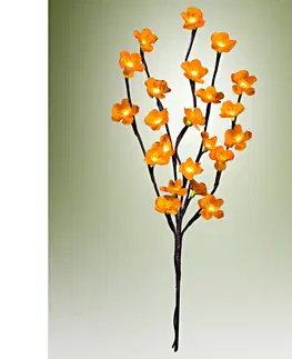 Drobné dekorácie a doplnky LED svietiaca vetvička, žlté kvety