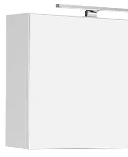 Kúpeľňový nábytok SAPHO - CLOE galérka s LED osvetlením, 100x50x18cm, biela CE100-0030
