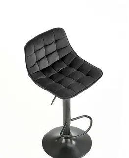 Barové stoličky HALMAR H-95 barová stolička čierna