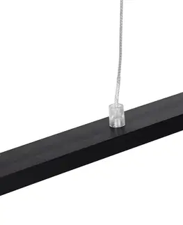 Zavesne lampy Dizajnové závesné svietidlo čierne vrátane LED - Banda