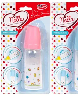 Hračky bábiky MEGA CREATIVE - Fľaška s mliekom pre bábiky, Mix Produktov