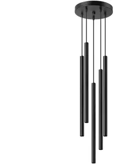 Svietidlá   SL.1176 - Luster na lanku PASTELO 5xG9/8W/230V čierna 
