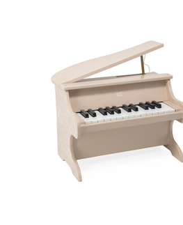 Hudobné hračky LABEL-LABEL - Drevený klavír - Pink