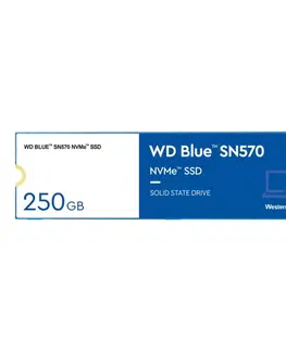 Pevné disky WD 250GB Blue SSD M.2 3300MB1200MB, 80 mm, SN 570 WDS250G3B0C