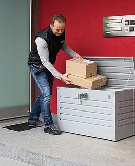 Úložné boxy Biohort Úložný zamykací box (biela) 100 cm