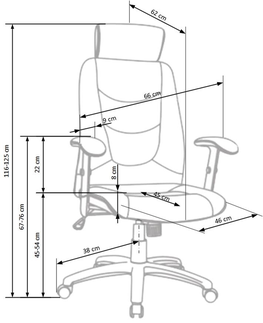 Kancelárske stoličky HALMAR Stilo kancelárske kreslo s podrúčkami čierna