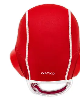 vodné športy Detská čiapka Easyplay na vodné pólo na suchý zips červená