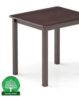 Borovicové stoly Stôl borovica ST104-100x75x70 orech